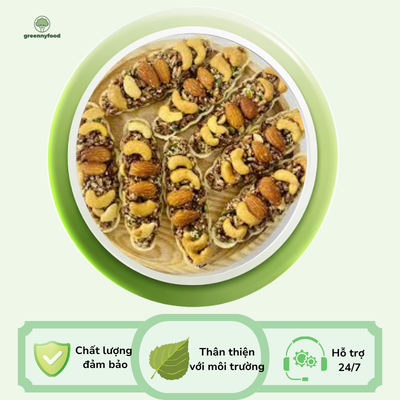 Bánh Thuyền Hạt Dinh Dưỡng GreennyFood - Giòn Tan, Ít Calo