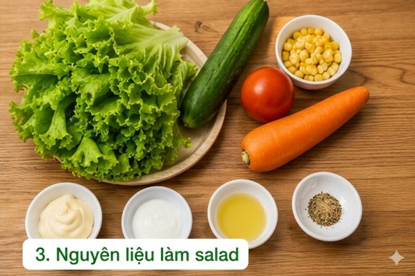 nguyên liệu làm salad